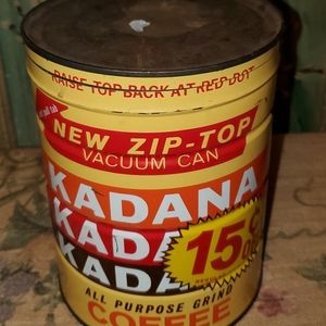 Tin Litho Advertising Can  KADANA Coffee Nabob CA